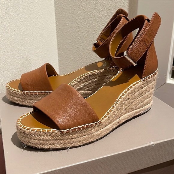 Franco Sarto Shoes - Franco Sarto Clemens Tan Espadrille Wedge Sandal